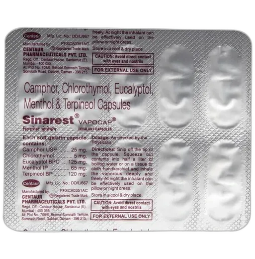 sinarest vapocaps capule 10's